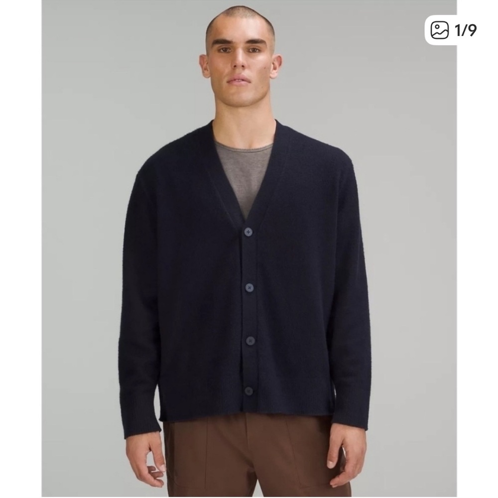 Lululemon Merino Wool Blend Cardigan In Black
